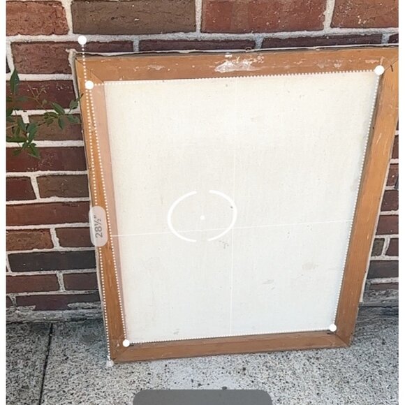 VTG Tiger Portrait Canvas Art Abstract Expressionist Style Red/Orange Background - Picture 8 of 8